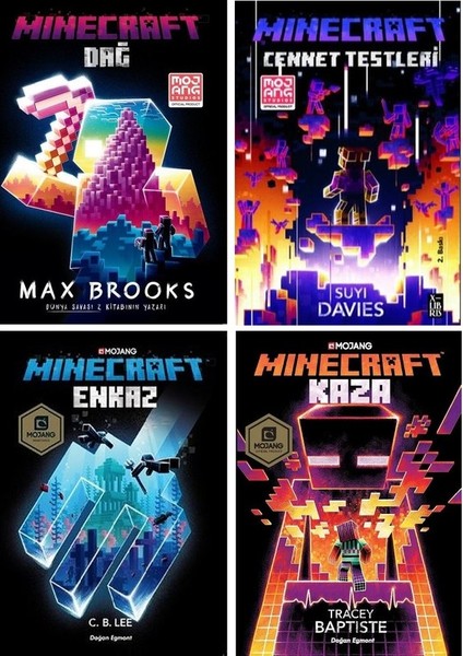 minecraft Roman Serisi 4 Kitap Set / Cennet Testleri - Dağ - Enkaz - Kaza