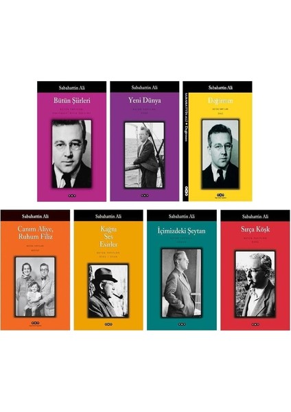 Bütün Şiirleri - Yeni Dünya - Içimizdeki Şeytan - Sırça Köşk- 7 Kitap - Sabahattin Ali