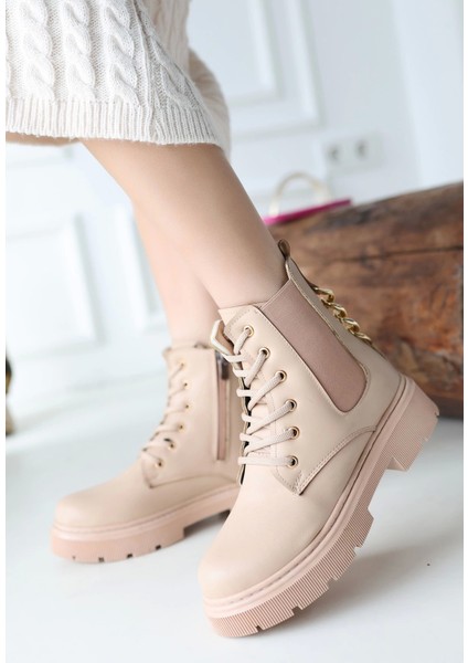 Harte Nude Cilt Bağcıklı Bot