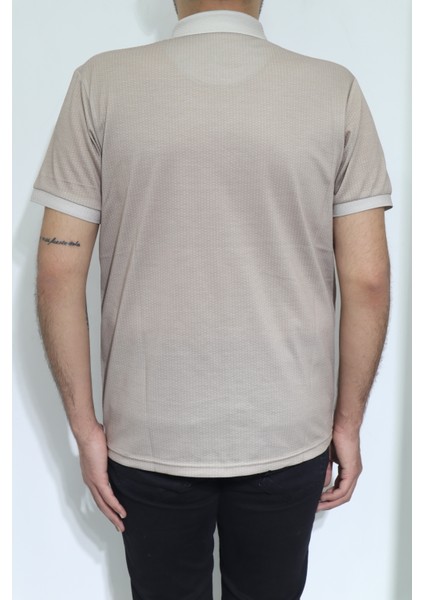 Fistan Store Erkek Dijital Baskılı Desenli Klasik Kesim Rahat Kalıp Cepsiz Polo Yaka T-Shirt modelleri