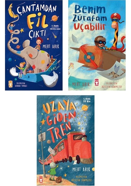 Uzaya Giden Tren & Benim Zürafam Uçabilir & Çantamdan Fil Çıktı - - Sarah Vince