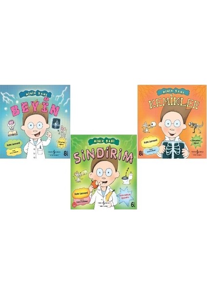 Minik Dahi Kemikler - Beyin - Sindirm 3 Kitap Set - Kate Lennard