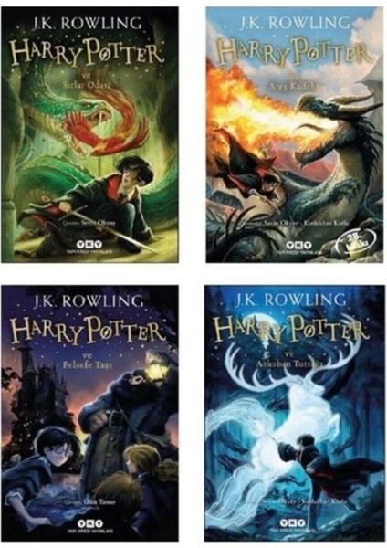 Harry Potter 1-2-3-4 Set Ilk 4 Kitap Harry Potter Set