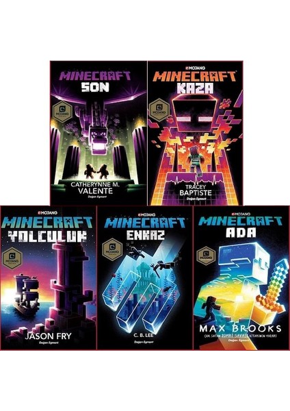 minecraft Roman Serisi 5 Kitap Set