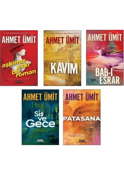 Aşkımız Eski Bir Roman - Kavim - Bab-I Esrar - Sis ve Gece - Patasana - 5 Kitap - Ahmet Ümit