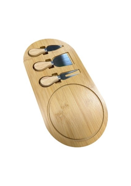 Büro Ev Ofis Mutfağı Için Ahşap Peynir Kesme Sunum Seti modelleri