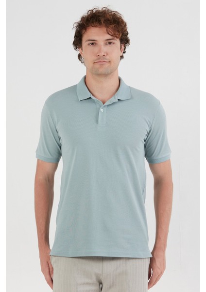 Basic Polo Yaka Yarım Düğmeli Tişört indirimleri