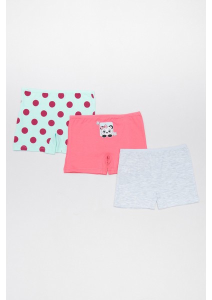 Panda Baskılı Kız Çocuk Boxer
