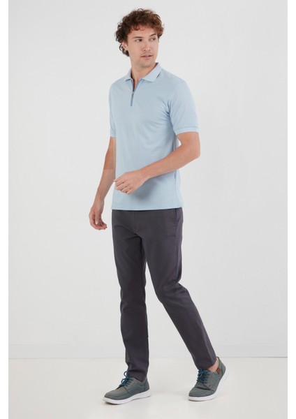 Basic Polo Yaka Yarım Fermuarlı Tişört modelleri