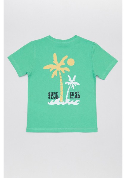 %100 Pamuk Surf Club Yazı Baskılı Kız Çocuk Tişört fiyatları