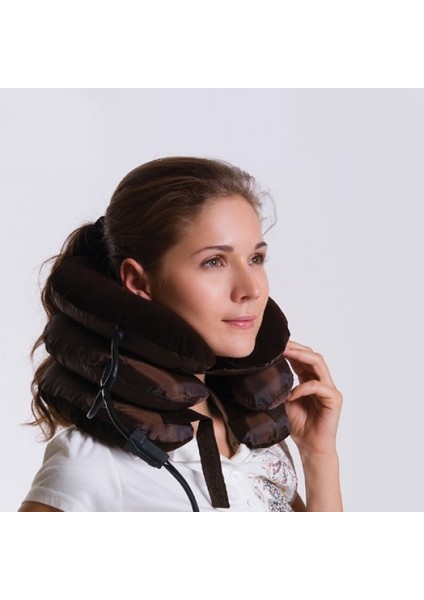 Büro Ev Ofis Seyahat Keyfi Için Şişirilir Yastık Ortopedik Boyun Yastığı