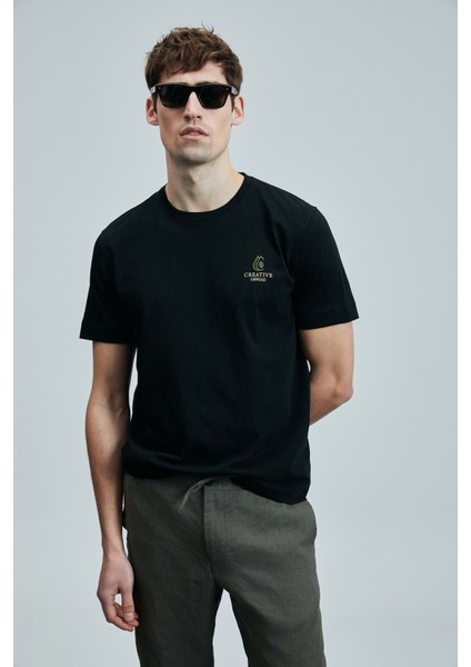 111020263 Olıvıa Modern Grafik T- Shirt Erkek Tişort