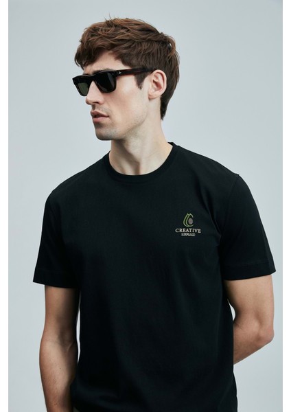 111020263 Olıvıa Modern Grafik T- Shirt Erkek Tişort