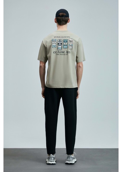 111020248 Mask Modern Grafik T- Shirt Erkek Tişort fiyatları