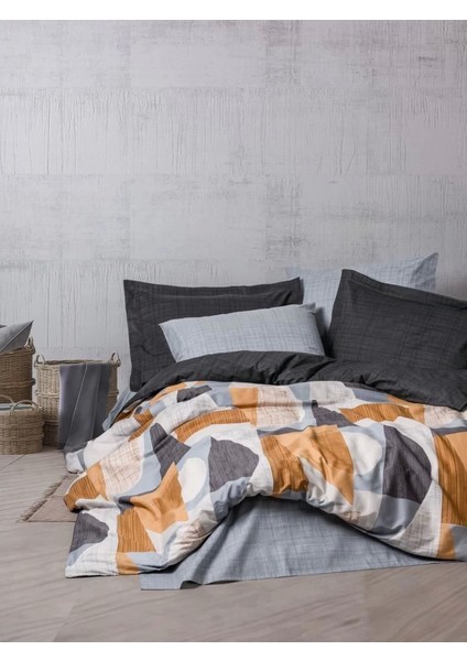 Cotton Box Modern Çift Kişilik Nevresim Takımı Giorno Gri