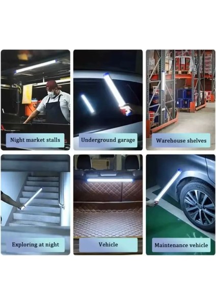 Büro Ev Ofis Atölye Depo Için Şarjlı 3mod LED Aydınlatma Işıldak