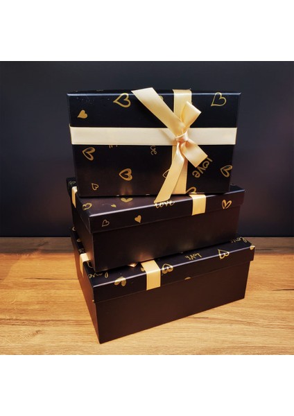 Büro Ev Ofis Hediyesi Için 3parça Dikdörtgen Prestij Kutu Seti fiyatları