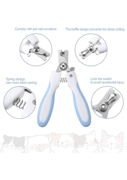 Mavi Çelik Tırnak Makası, Büyük Boy, Evcil Hayvanlar Için Güvenli ve Dayanıklı modelleri