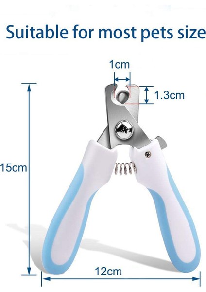Mavi Çelik Tırnak Makası, Büyük Boy, Evcil Hayvanlar Için Güvenli ve Dayanıklı fırsatları