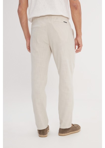 %100 Pamuk Slim Fit Dar Kesim Beli Bağlamalı Yan Cepli Pantolon fırsatları