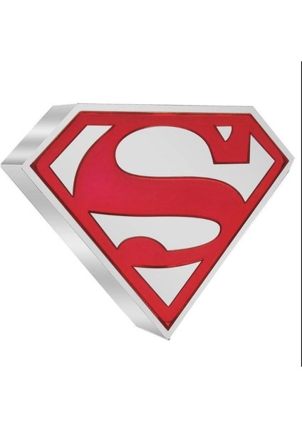 Niue 2 Dolar 2021 – Superman Logo – 1 Oz Gümüş Hatıra Para (Kutulu & Sertifikalı) Ingilizce