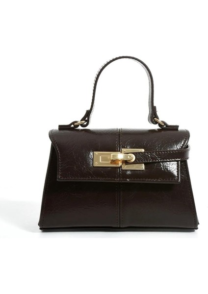 Anastasia Model Acı Kahve Kadın El ve Omuz Çantası Hediye Paketi Şeklinde Gönderilir modelleri