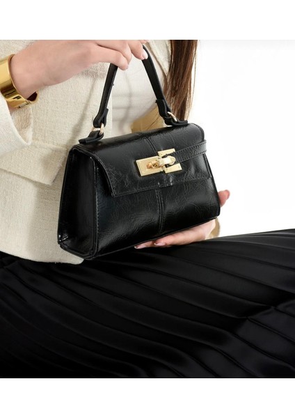 Anastasia Model Siyah Kadın El ve Omuz Çantası Hediye Paketi Şeklinde Gönderilir fiyatları