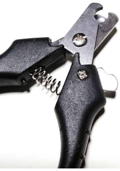 Kavisli Tırnak Makası, Siyah, Evcil Hayvanlar Için Güvenli ve Pratik Kullanım