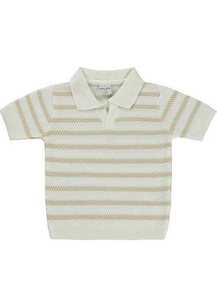 Erkek Çocuk Tişört 2-5 Yaş Sütlü Kahve