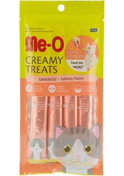 Kremalı Somonlu Kedi Sıvı Ödül, 4X15 Gr, Lezzetli ve Besleyici Alternatif