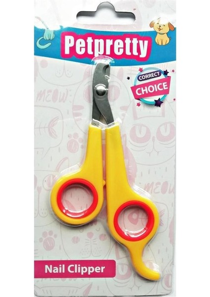 11CM Sarı Renkli Kedi Tırnak Makası - Pet Preety