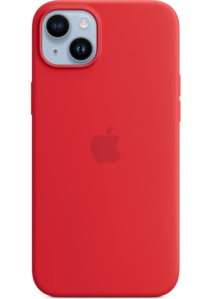iPhone 14 Plus Için Magsafe Özellikli Silikon Kılıf - (Product) Red
