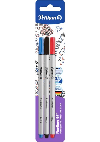 Fineliner 96, 3 Adet Blister Ambalajda