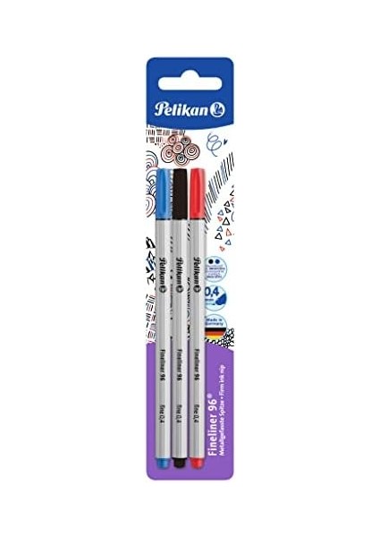 Fineliner 96, 3 Adet Blister Ambalajda