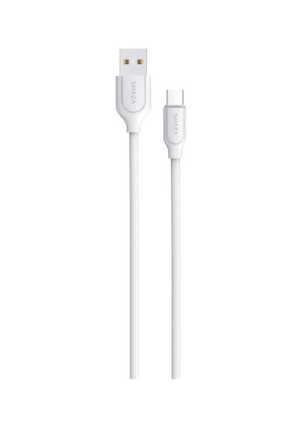 USB -Type C 1m 2.4A Destekli Şarj ve Data Kablosu SG2003UC/WT
