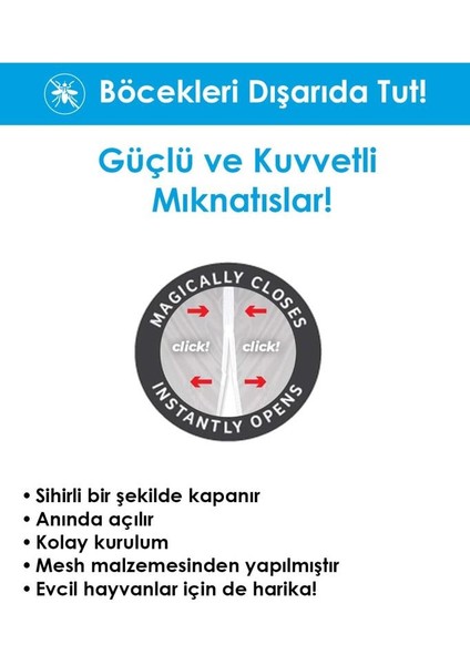 Mıknatıslı Kapı Sinekliği 210X100 cm modelleri