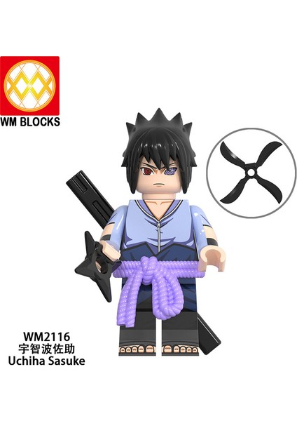 Naruto Yapı Taşları Minifigure Küçük Parçacık Takılabilir Bebek Oyuncak Çantası (Yurt Dışından)