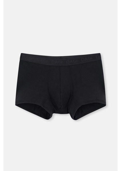 Gri-Siyah 3'lü Desenli Micro Modal Boxer