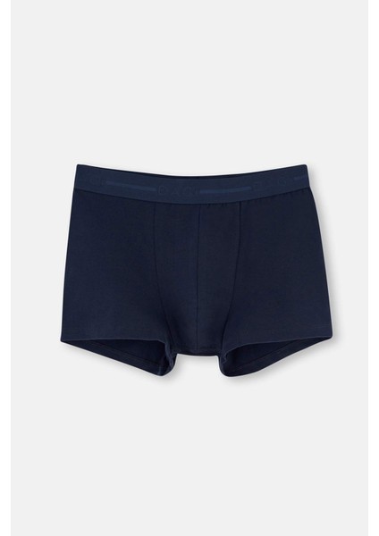 Lacivert Grimelanj Compact Düz 3'lü Boxer
