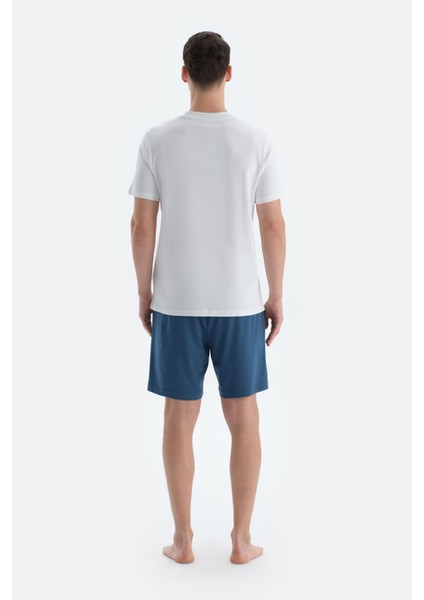 Gri-Indigo Pamuk Modal Ikili Örme Şort fiyatları