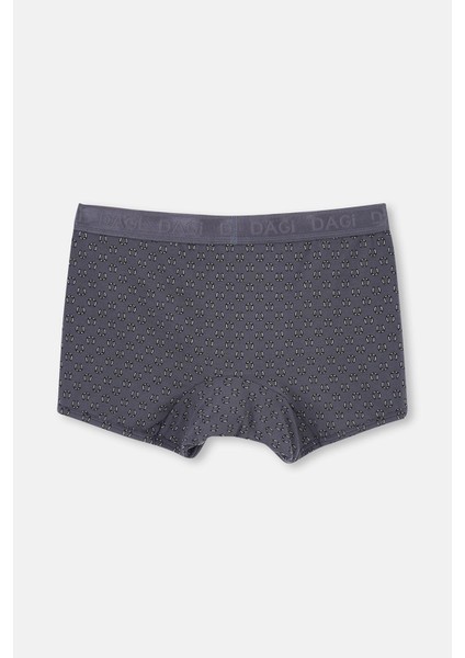 Gri-Siyah 2'li Desenli Micro Modal Boxer modelleri