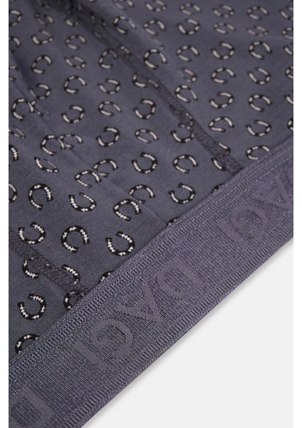 Gri-Siyah 2'li Desenli Micro Modal Boxer fırsatları