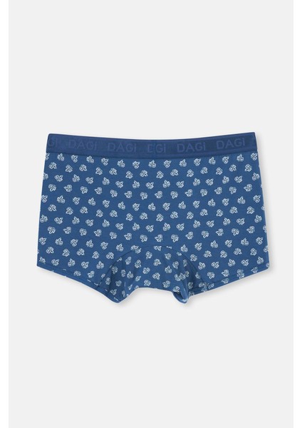 Koyu Mavi Desenli Micro Modal Boxer fiyatları