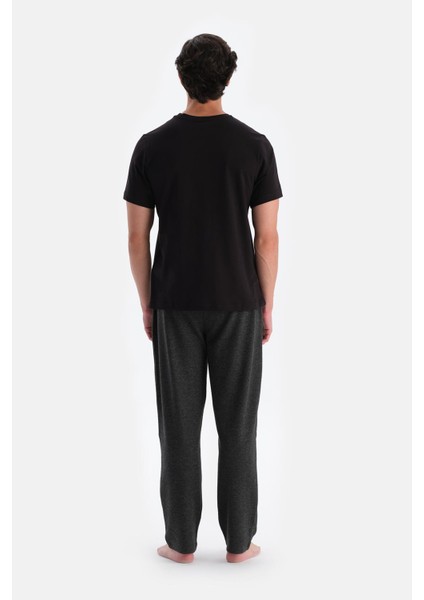 Füme Jakarlı Örme Pantolon Pijama Altı fiyatları