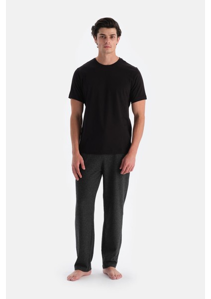 Füme Jakarlı Örme Pantolon Pijama Altı fırsatları