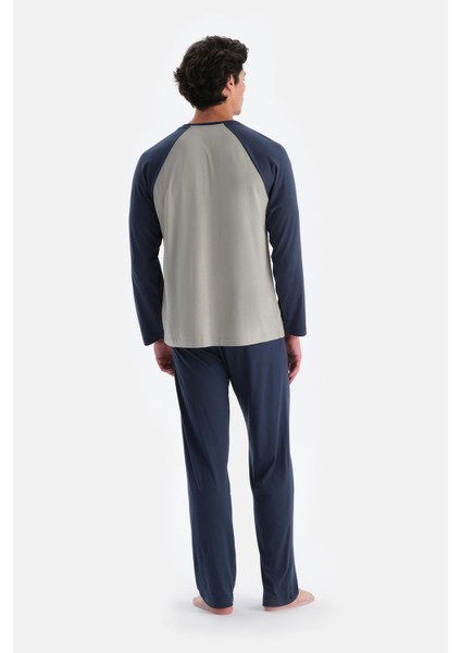 Açık Yeşil Yarım Patlı Reglan Kollu Pijama Takımı fiyatları