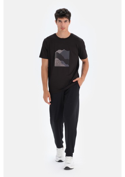Siyah Dagi Active Baskılı Spor T-Shirt fırsatları