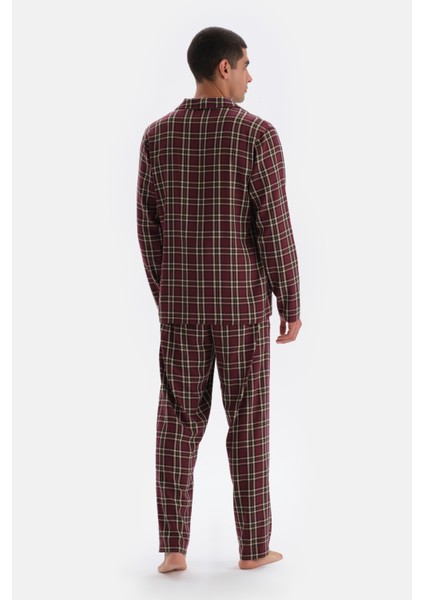 Multicolor Ekose Dokuma Gömlek Pijama Üstü