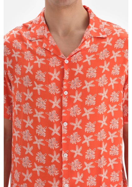 Somon Desenli Viskon Gömlek fırsatları