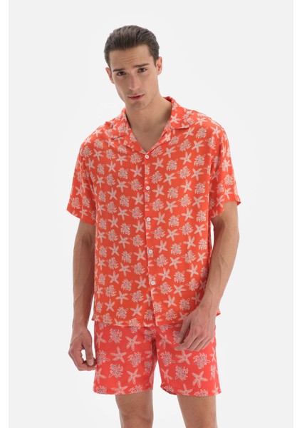 Somon Desenli Viskon Gömlek indirimleri